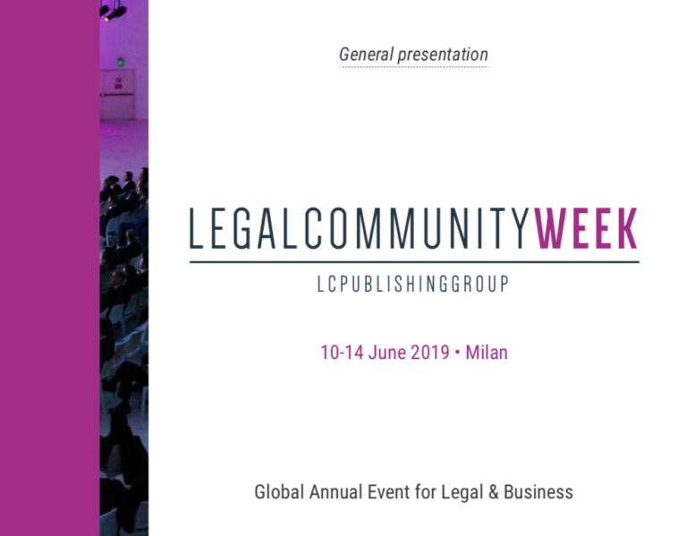AITRA alla LegalCommunity Week – 2019 Edition